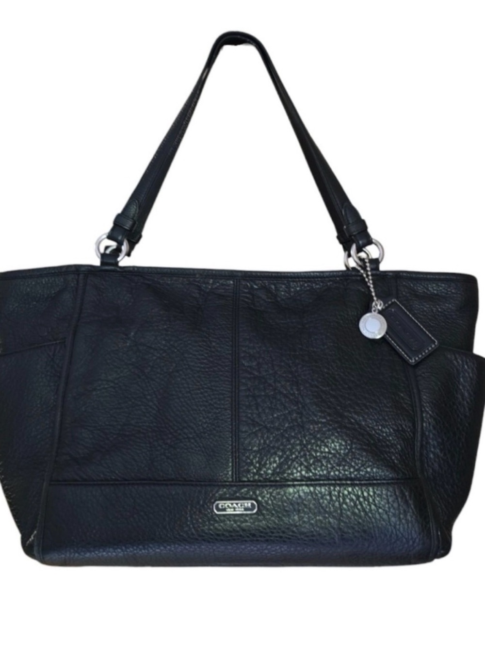 COACH F29898 park pebbled black large Tote Bag - Classic Everyday Carry